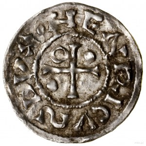 Denár, bez dátumu (985-995), Regensburg, mincovňa Ag; Av: K....