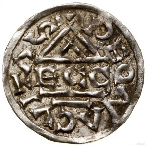 Denár, bez dátumu (985-995), Regensburg, mincovňa Ag; Av: K....