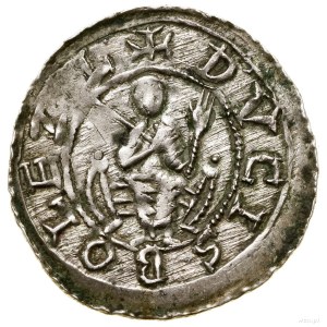 Denár, bez dátumu (asi 1107-1113), Krakov; Av: Duke, si...