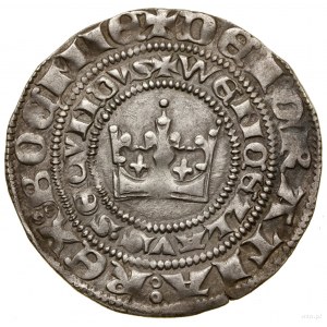 Pražský groš, bez dátumu (1300-1305), Kutná Hora; Av: Kor...