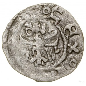 Denarius, no date, Cracow; Av: Head of king wearing crown with hands....
