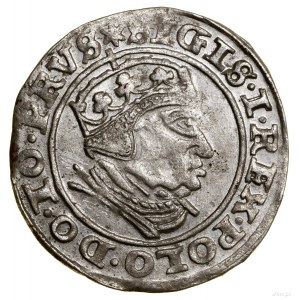 Grosz, 1540, Gdańsk; na awersie końcówka legendy PRVS; ...