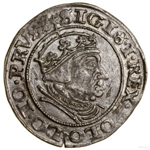 Groš, 1540, Gdansk; na averze koniec legendy PRVSS;...