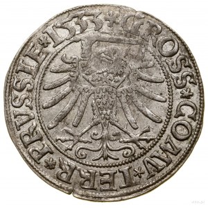 Grosz, 1533, Toruń; końcówki legend PRVSS / PRVSSIE; Bi...