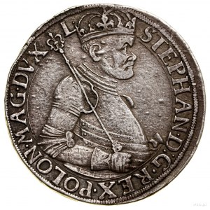 Talar, 1585, Nagybánya; Aw: Półpostać króla w prawo, w ...