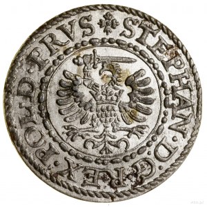 Szeląg, 1581, Gdaňsk; CNG 128.III, Kop. 7429 (R), Kurp....