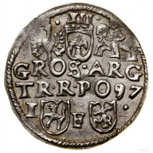 Trojak, 1597, Lublin; z monogramem Melchiora Reysnera (...