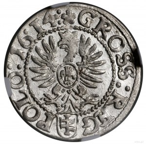 Grosz, 1614, Kraków; Kop. 803 (R), Kopicki (ZIIIW) 304 ...