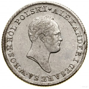 1 złoty, 1825, Warszawa; Bitkin 847 (R), Plage 69, Bere...