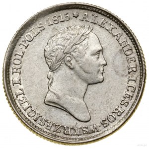 1 złoty, 1831, Warszawa; duża głowa cara, litery K - G ...