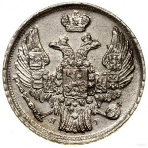 15 kopecks = 1 zloty, 1840 НГ, St. Petersburg; letters Н - ...
