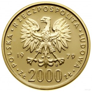 2 000 zlatých, 1979, Varšava; Mieszko I (960-992); Fr....