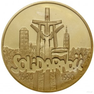 200.000 złotych, 1990, mennica w USA; Solidarność (1980...