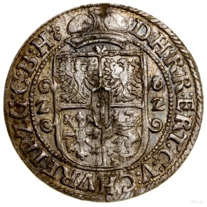 Ort, 1622, Królewiec; półpostać bez mitry książęcej, zn...