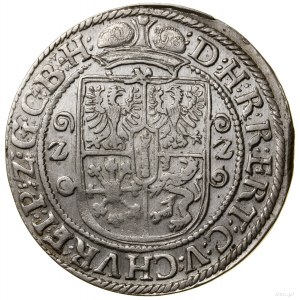 Ort, 1622, Królewiec; popiersie w płaszczu elektorskim ...