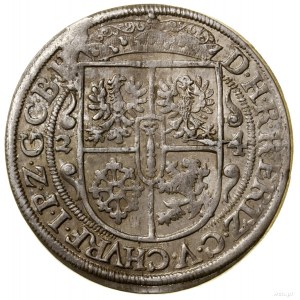 Ort, 1624, Królewiec; popiersie księcia w płaszczu elek...