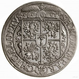 Ort, 1625, Królewiec; popiersie księcia w płaszczu elek...