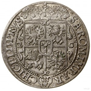 Ort, 1626, Królewiec; popiersie księcia w płaszczu elek...