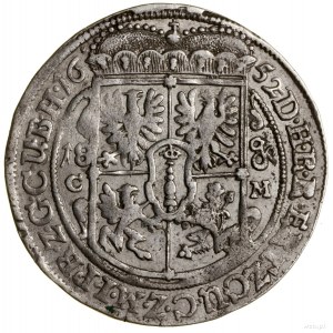 Ort, 1652, Królewiec; litery C - M (inicjały wardajna C...