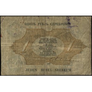 1 rubel srebrem, 1858; seria 128, numeracja 7516635, po...