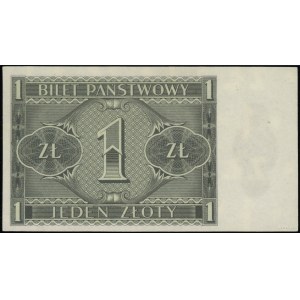 1 złoty, 1.10.1938; seria IJ, numeracja 7601545; Lucow ...