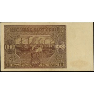 1.000 złotych, 15.01.1946; seria S, numeracja 3216543; ...