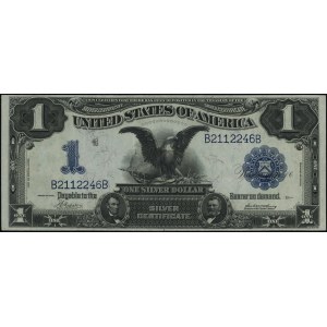 1 dolar, 1899; seria B 2112246 B, niebieska pieczęć, po...