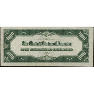 1.000 dolarów, 1934; seria G 00205362 A, zielona pieczę...