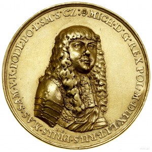 Medal koronacyjny, bez daty (1669), autorstwa Jana Buchheima