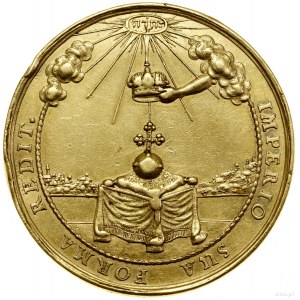 Medal koronacyjny, bez daty (1669), autorstwa Jana Buchheima