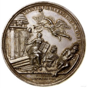 A medal to commemorate the 25th anniversary of the Peace of Utrech...