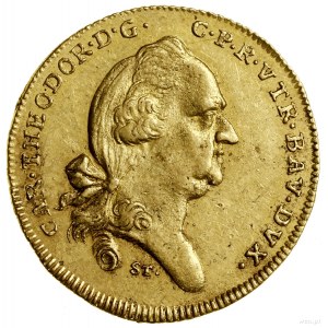 Ducat, 1786, Mníchov; Av: Busta panovníka vpravo, p...