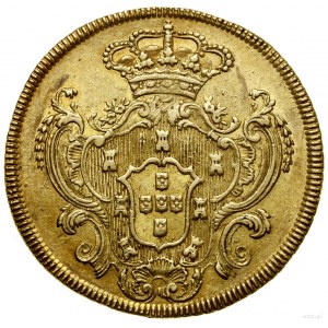4 escudos (1 pecca), 1789, Lisabon; Fr. 116, KM 299; zlato...