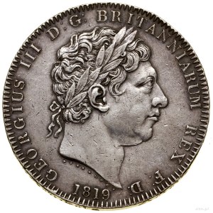 1 korona, 1819, Londyn; z napisem LIX na obrzeżu; KM 67...