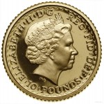Britannia Goldmünzensatz, 1998, London; in ...