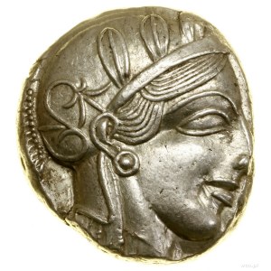 Tetradrachma, (ca. 454-404 v. Chr.), Athen; Av: Kopf der Athena....