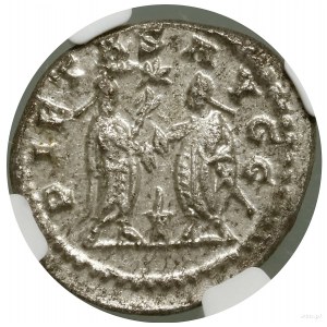 Antoninian coinage, (255-256), Samosata; Av: Bust of...