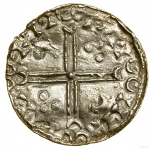 Denár, (1047-1075), Viborg; Av: Busta vľavo, nad n...