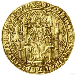 Chaise d'or, (1346); Av: Ruler seated opposite, on ...