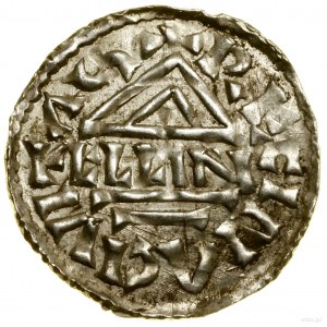 Denar, (985-995), Regensburg, Aljan-Münzer; Av: Kreuz, ...