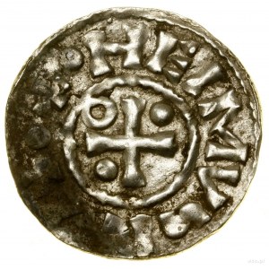 Denar, (985-995), Regensburg, Aljan-Münzer; Av: Kreuz, ...