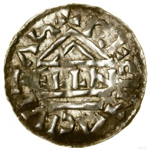 Denar, (985-995), Regensburg, Aljan-Münzer; Av: Kreuz, ...