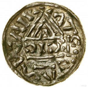 Denar, (1002-1009), Nabburg, Ag-Minierer; Av: Griechisches Kreuz....