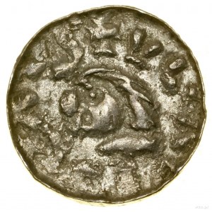 Denár, (1081-1102), Krakov; Av: hlava panovníka vľavo, + ...
