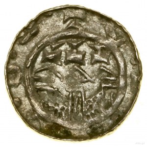 Denár, (1081-1102), Krakov; Av: hlava panovníka vlevo, + ...