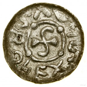 Denar, (1097-1107), Wrocław; Aw: Monogram SI, BOLEXLAVS...