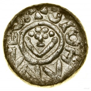 Denarius, (1097-1107), Wroclaw; Av: Monogram SI, BOLEXLAVS....