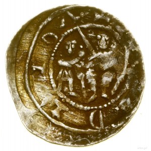 Denar, (1138-1146); Av: Fürst auf Thron mit Schwert in der L...