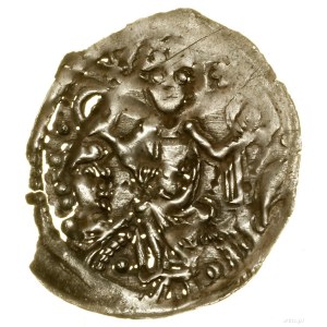 Semi-Bracteat, (1185-1194); Av: Prince seated on throne....