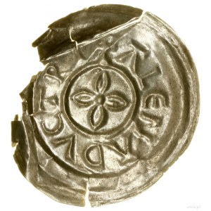 Brakteat, (1194/5-1198), Kraków; Four-petal rosette,...